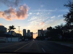 Sunset over Fort Lauderdale