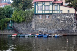 Abandoned boats in Prague
